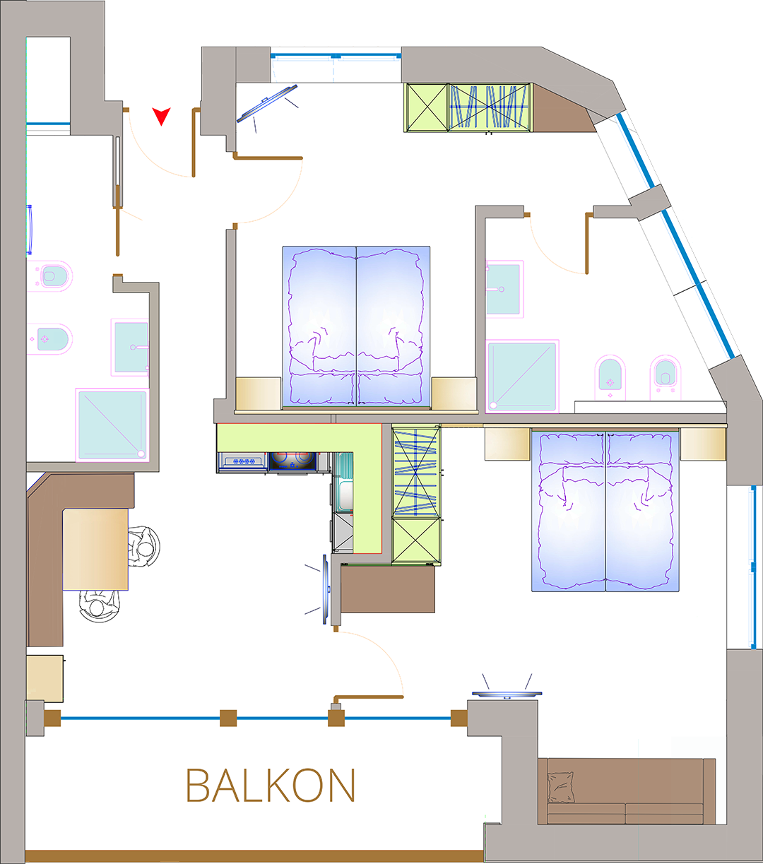 Floorplan Apartment Cir