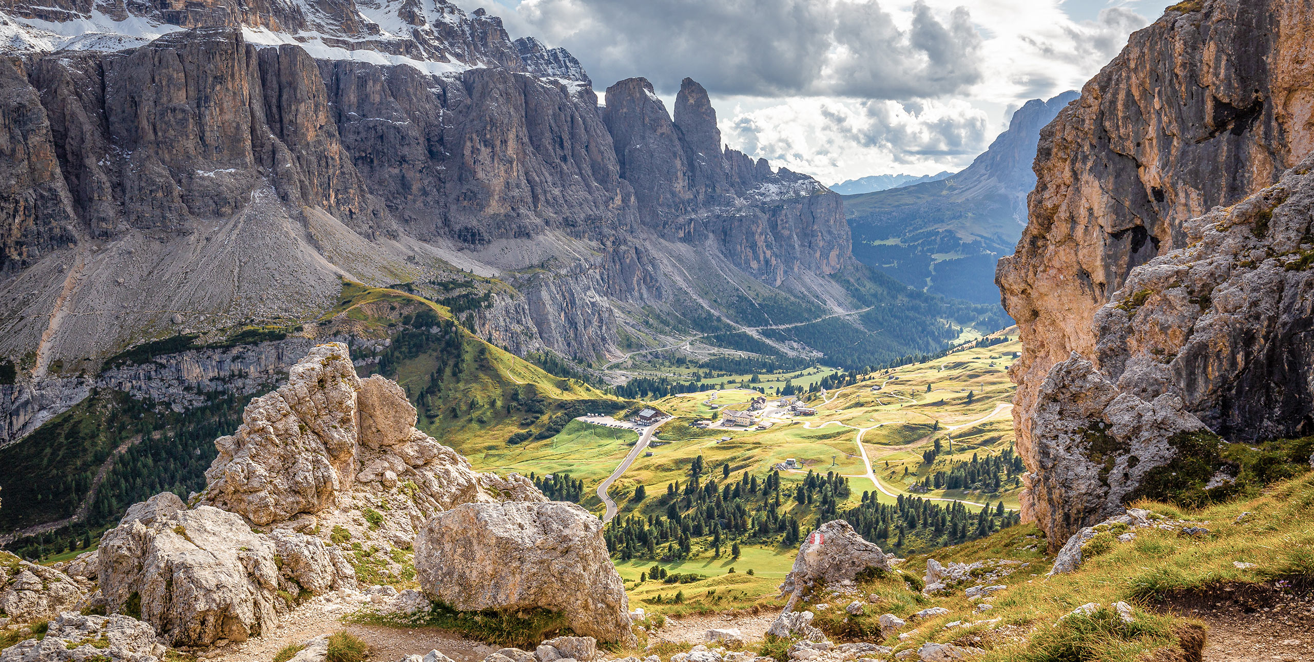 The summer in Selva in Val Gardena