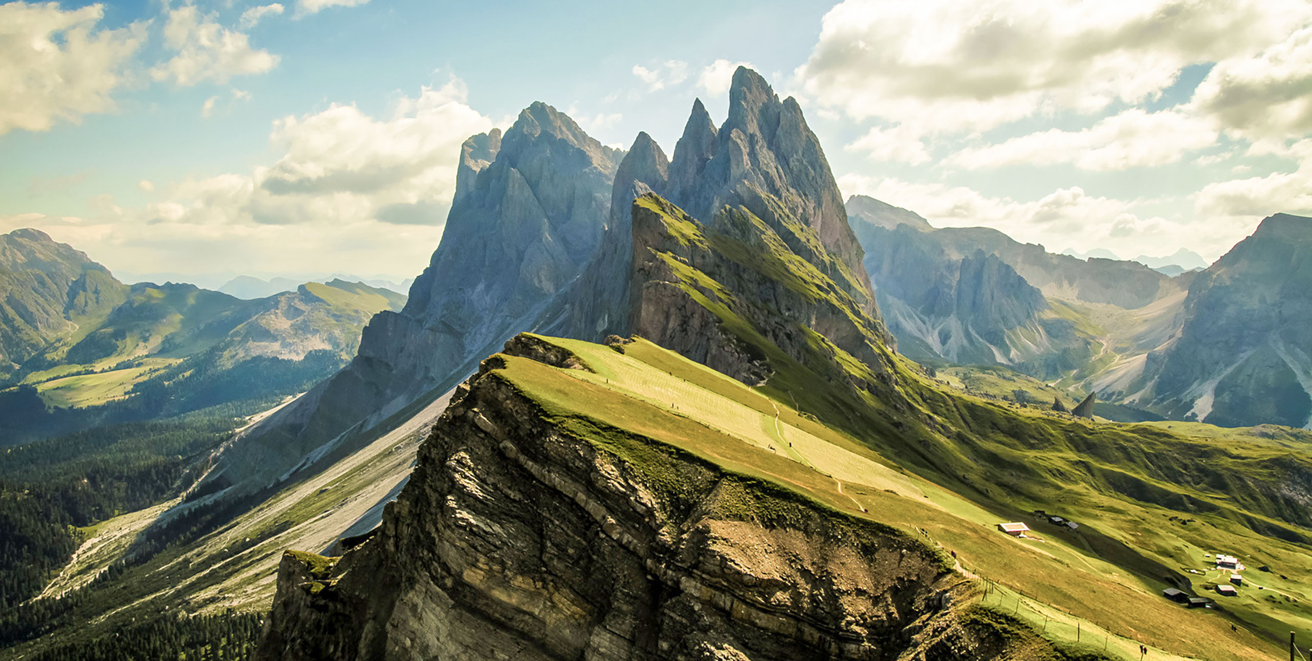 The summer in Selva in Val Gardena