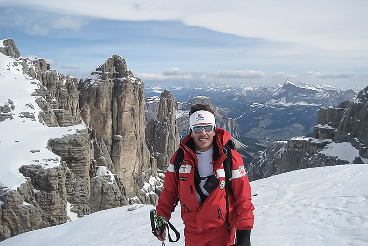 Ski instructor in Selva Gardena